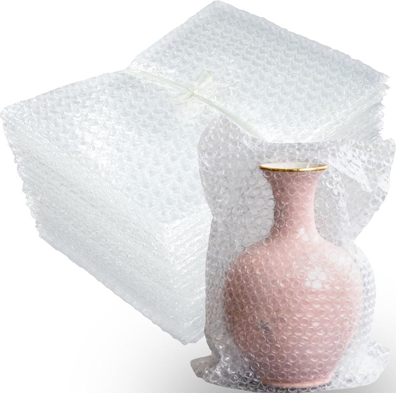 SEUNGCH 14X14 Inch Bubble Out Bags, 50Pcs Bubble Pouches Warp,Clear Bubble Cushioning Wrap, Double Walled Packing Supplies for Storage, Shipping, Moving, Transporting and Packing - Image 1